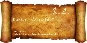 Kukta László névjegykártya